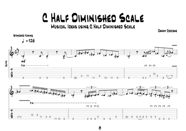 C Half Diminished Scale - Musical Ideas Using C Half Diminished Scale