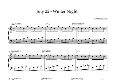 July 22 - Winter Night
