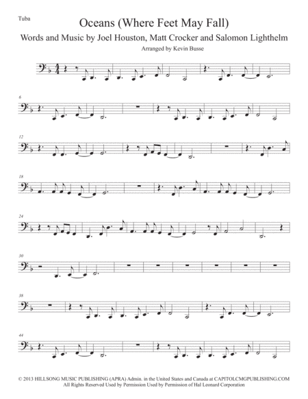 Oceans (Where Feet May Fail) (arr. Kevin Busse)