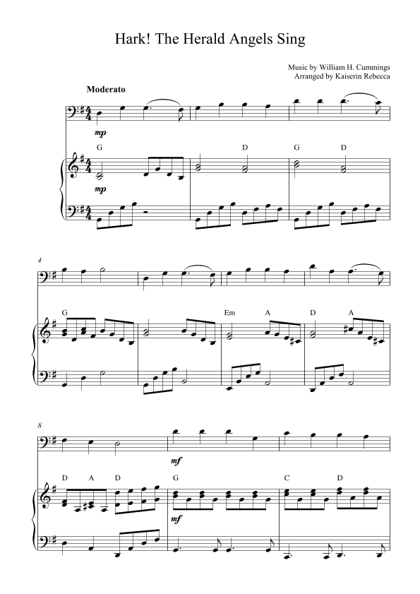 Hark! The Herald Angels Sing (arr. Kaiserin Rebecca)