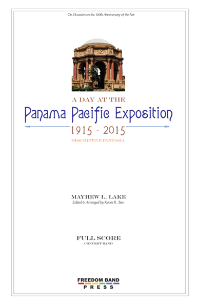 A Day at the Panama Pacific Exhibition - Score (arr. Kevin R. Tam)
