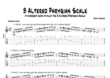 B Altered Phrygian Scale (4 Ways to Play)