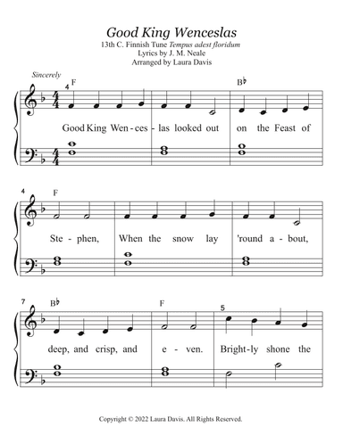 Good King Wenceslas (arr. Laura Davis)