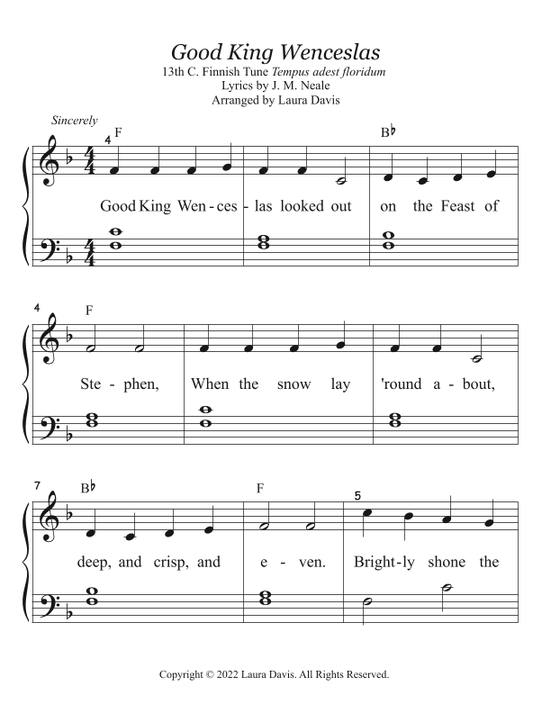 Good King Wenceslas (arr. Laura Davis)