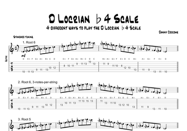 D Locrian b4 Scale (4 Ways to Play)