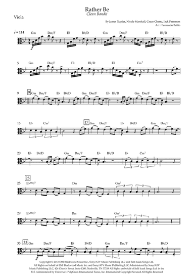 Rather Be (arr. Fernando Britto)
