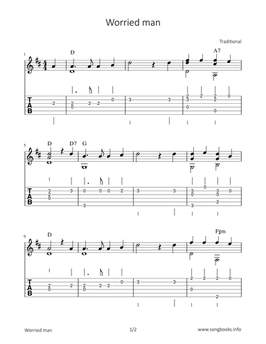 Worried man (arr. Bettina Schipp)