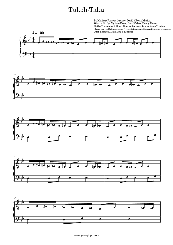 Tukoh Taka (arr. poon)