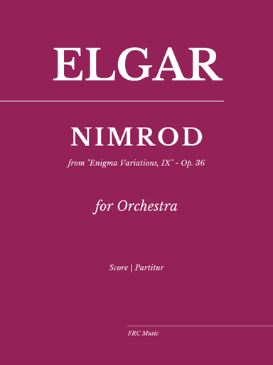 "Nimrod" from 'Enigma Variations', n. IX, Op. 36 (for Orchestra) (arr. Flavio Regis Cunha)