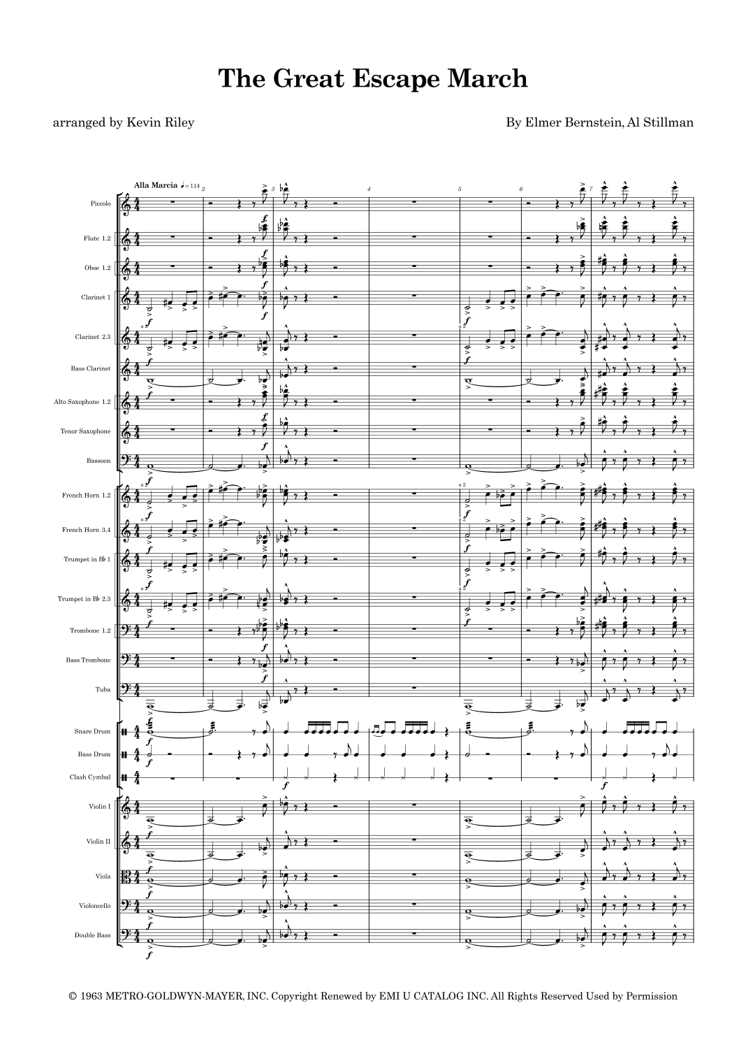 The Great Escape March (arr. Kevin Riley)