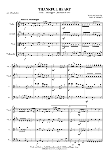 Thankful Heart (arr. SCMusic)