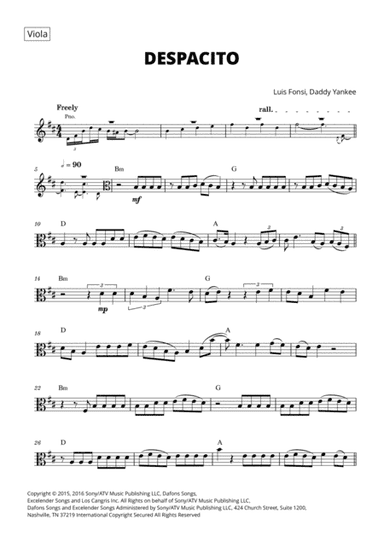 Despacito (arr. Cadenza Editions)