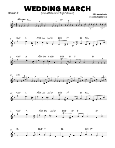 Wedding March (arr. Tiago Cordeiro)