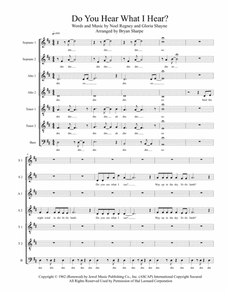 Do You Hear What I Hear (arr. Bryan Sharpe)
