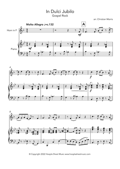 In Dulci Jubilo, Gospel Rock (arr. Christian Morris)