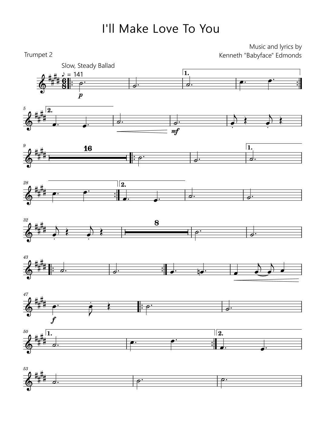 I'll Make Love To You (arr. David Lartey)