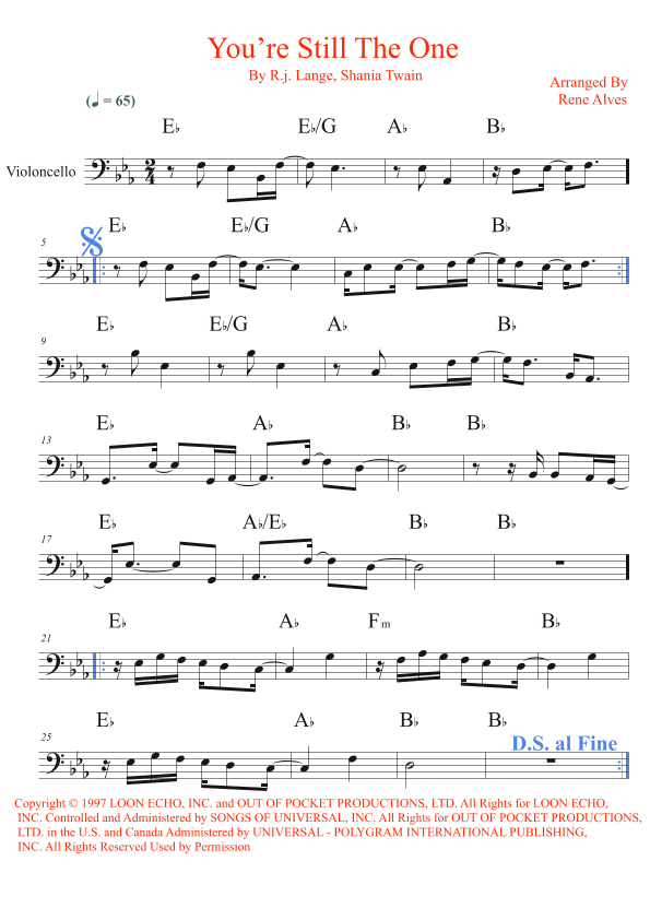 You're Still The One (arr. Rene Alves)