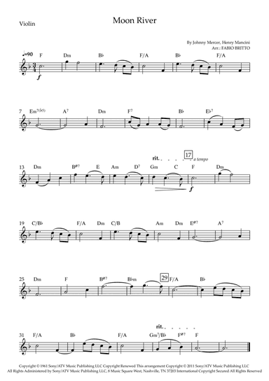 Moon River (arr. Fabio Britto)