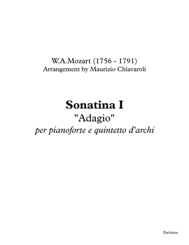 Sonatina I (Adagio) (arr. Maurizio Chiavaroli)