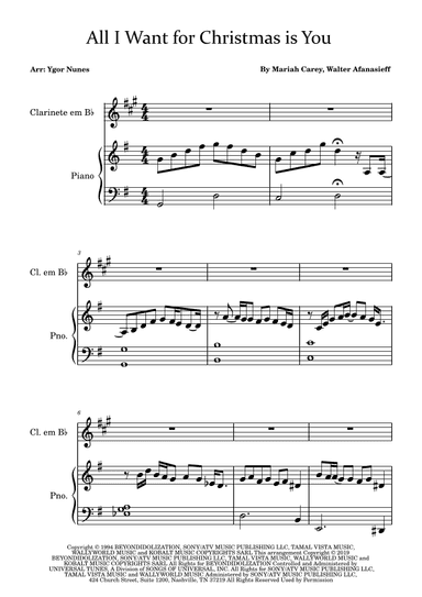All I Want For Christmas Is You (arr. Ygor Nunes)