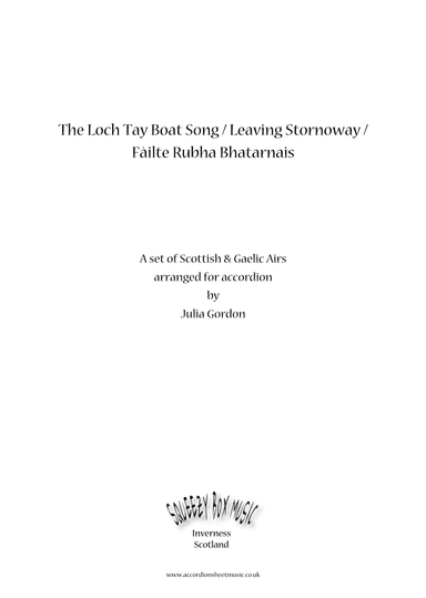 The Loch Tay Boat Song / Leaving Stornoway / Fàilte Rubha Bhaternis (arr. Julia Gordon)