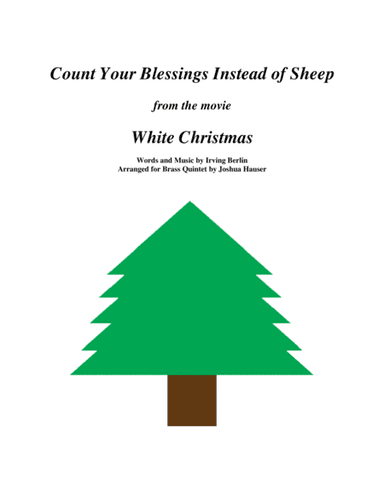 Count Your Blessings Instead Of Sheep (arr. Joshua Hauser)