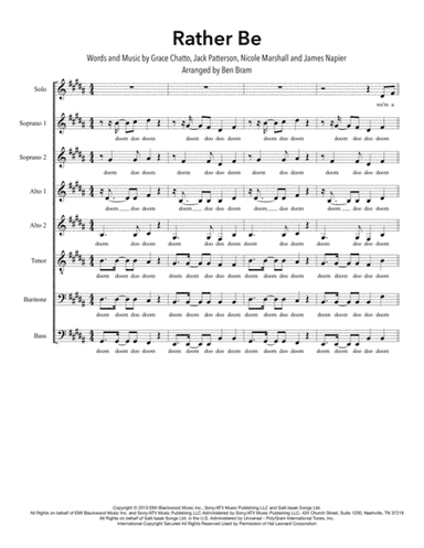 Rather Be (arr. Ben Bram)