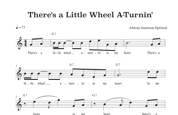 There's a Little Wheel A-Turnin' (arr. Riverside Guitar School)
