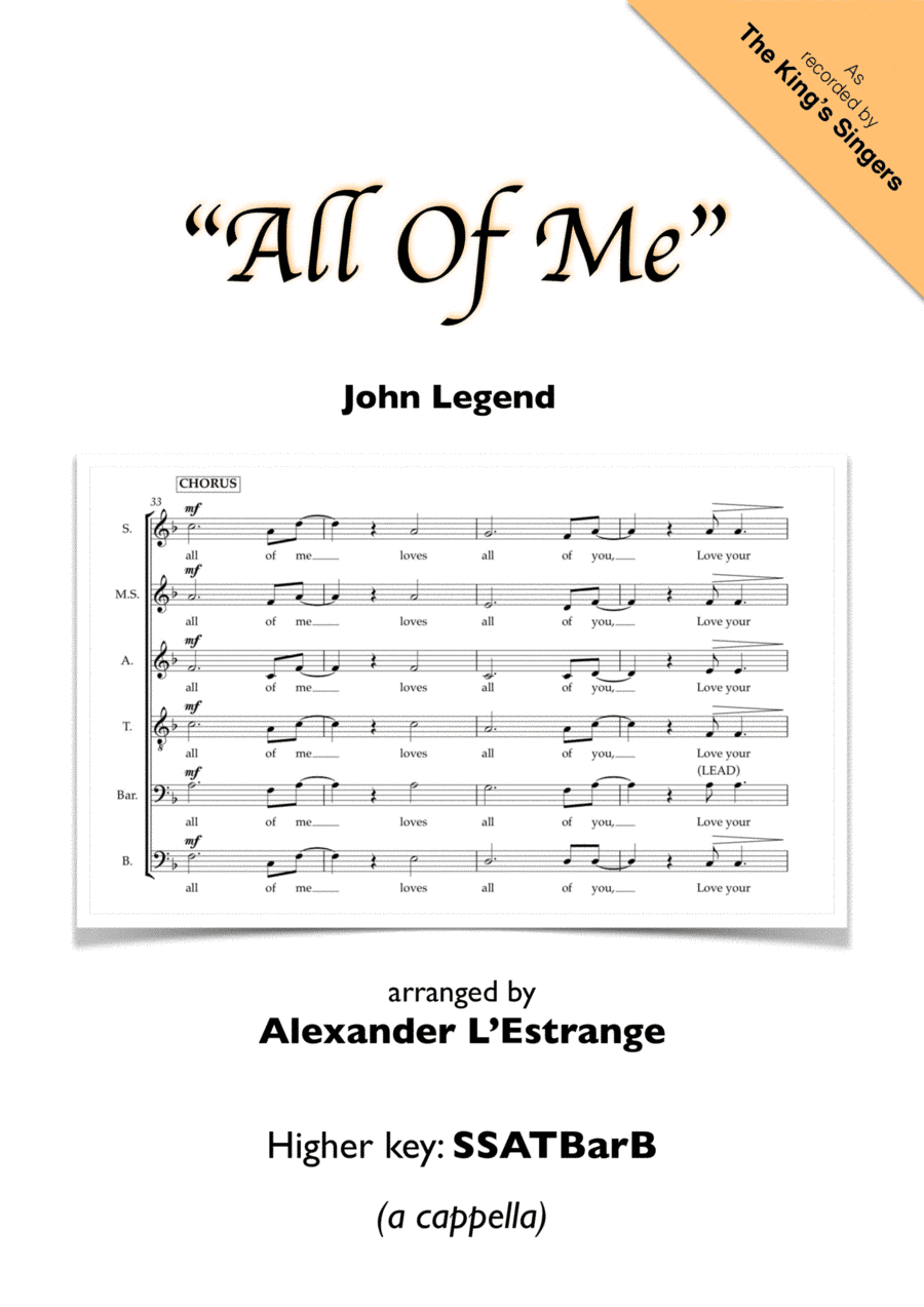 All Of Me (arr. Alexander L'Estrange)