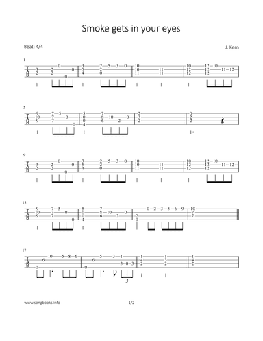 Smoke gets in your eyes (arr. Bettina Schipp)