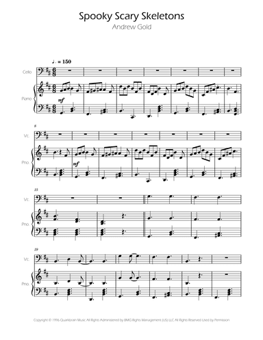 Spooky Scary Skeletons (arr. Ygor Nunes)