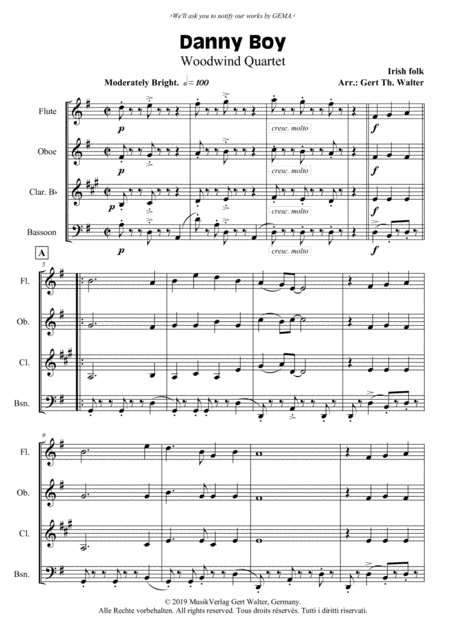 Danny Boy (arr. Gert Th. Walter)