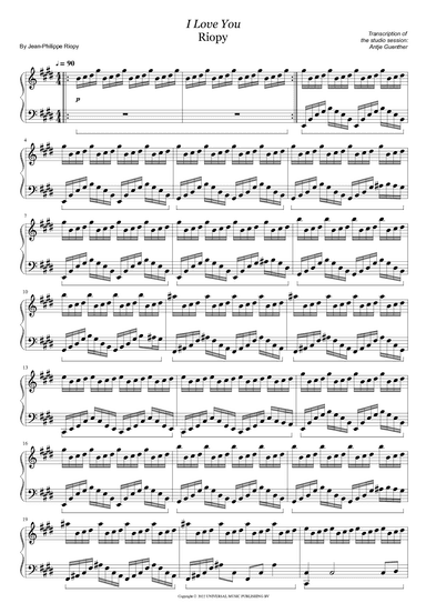I Love You (arr. Antje Günther)
