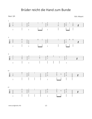 Brüder reicht die Hand zum Bund (arr. Bettina Schipp)