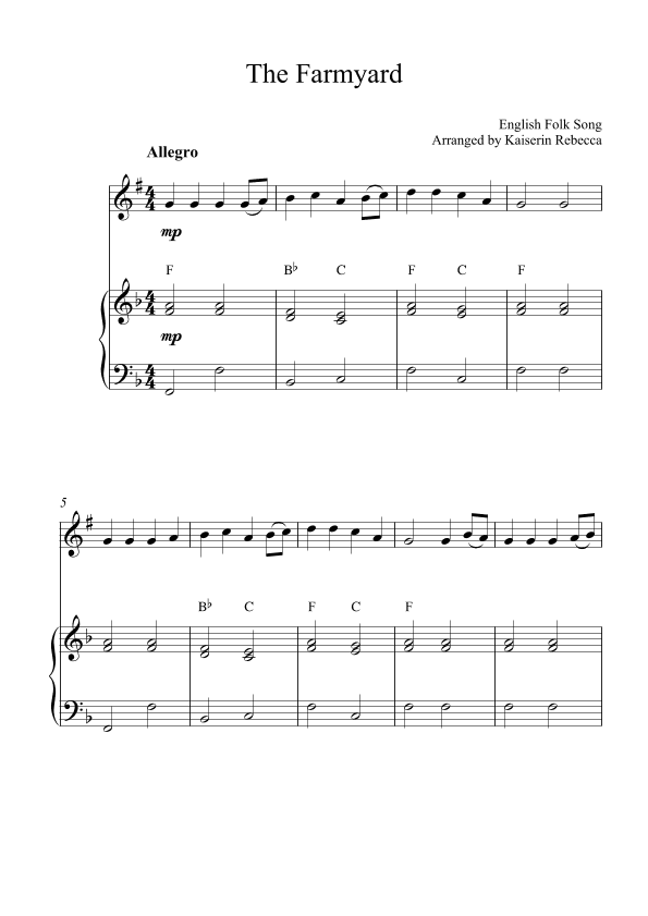 The Farmyard (arr. Kaiserin Rebecca)