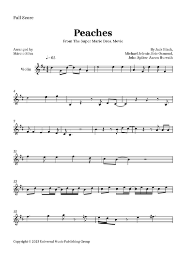 Peaches (arr. Márcio Silva)
