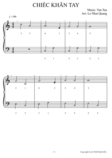 CHIẾC KHĂN TAY (arr. Le Nhat Quang)