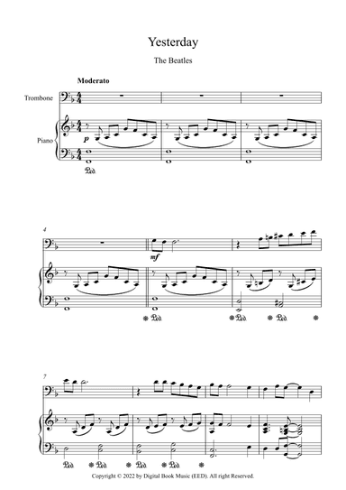 Yesterday (arr. Digital Book Music)