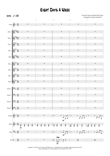 Eight Days A Week (arr. Andrew Hackwill)