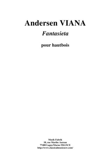Andersen Viana: Fantasieta for oboe