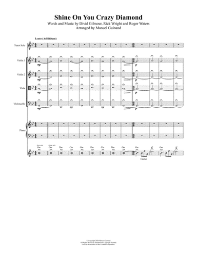 Shine On You Crazy Diamond (parts 1-5) (arr. Manuel Guinand)