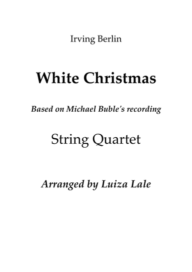 White Christmas (arr. Luiza Lale)