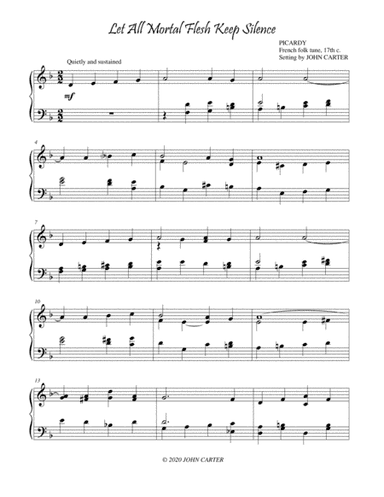Let All Mortal Flesh Keep Silence (arr. John Carter)