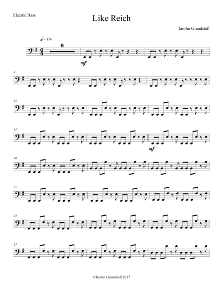 Like Reich (Electric Bass)