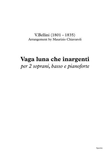 Vaga luna che inargenti (Choral version) (arr. Maurizio Chiavaroli)