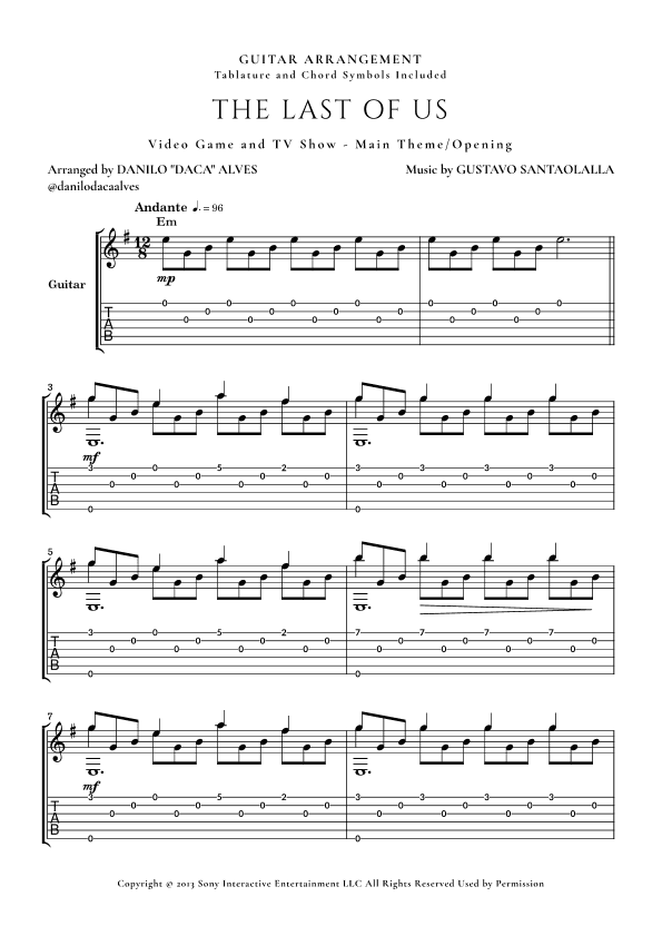 The Last Of Us (arr. Danilo "Daca" Alves)