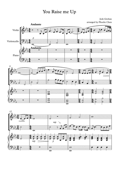 You Raise Me Up (arr. Phoebe Chen)