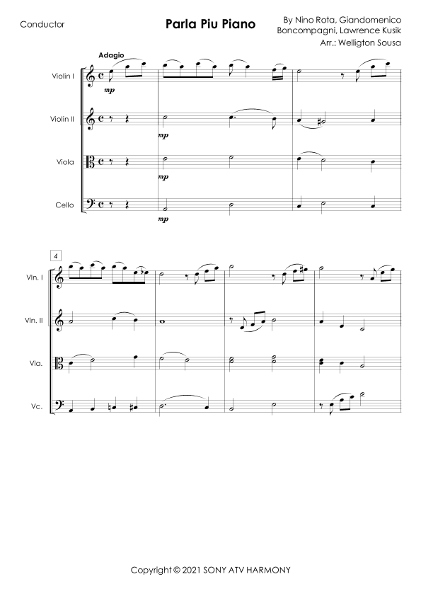 Parla Piu Piano (arr. Jose Welligton Sousa de Castro)