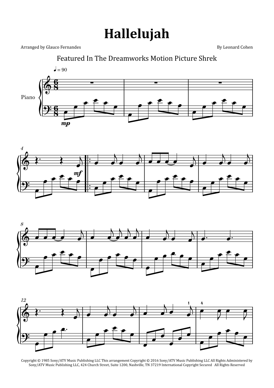 Hallelujah (arr. Glauco Fernandes)