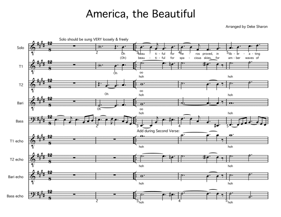 America The Beautiful (arr. Deke Sharon)